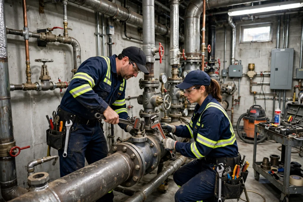 Commercial plumbing service in Indianapolis business
